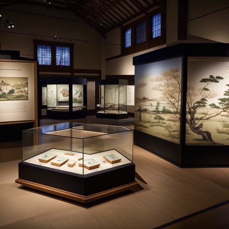 japanese museum exhibit