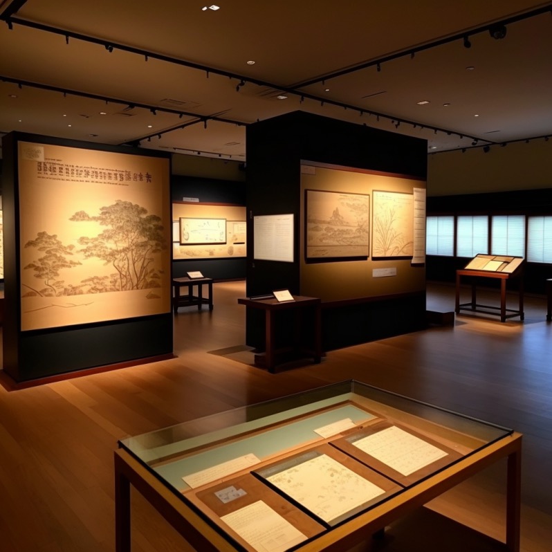 japanese museum exhibit