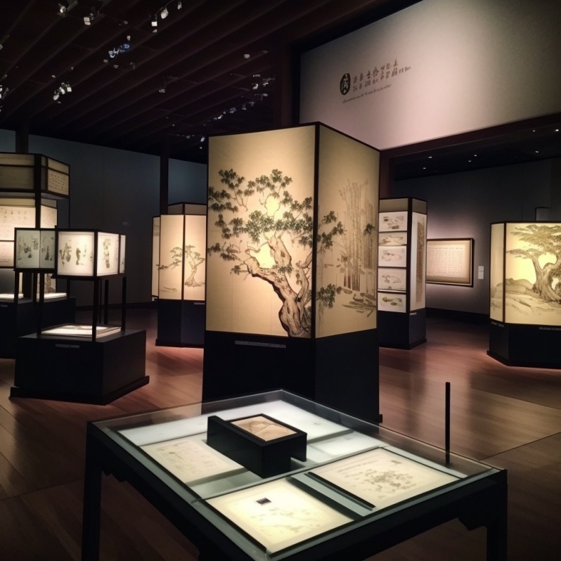 japanese museum exhibit