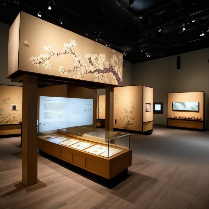 japanese museum exhibit