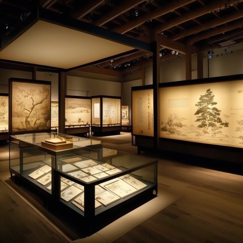 japanese museum exhibit